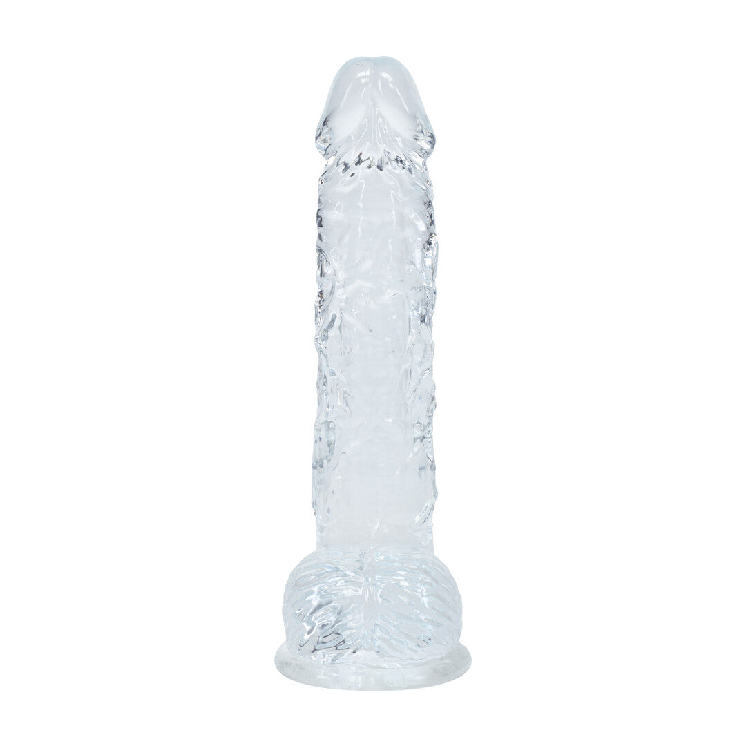 Realistische Dildo met Ballen - 5 / 12,7 cm - Transparant