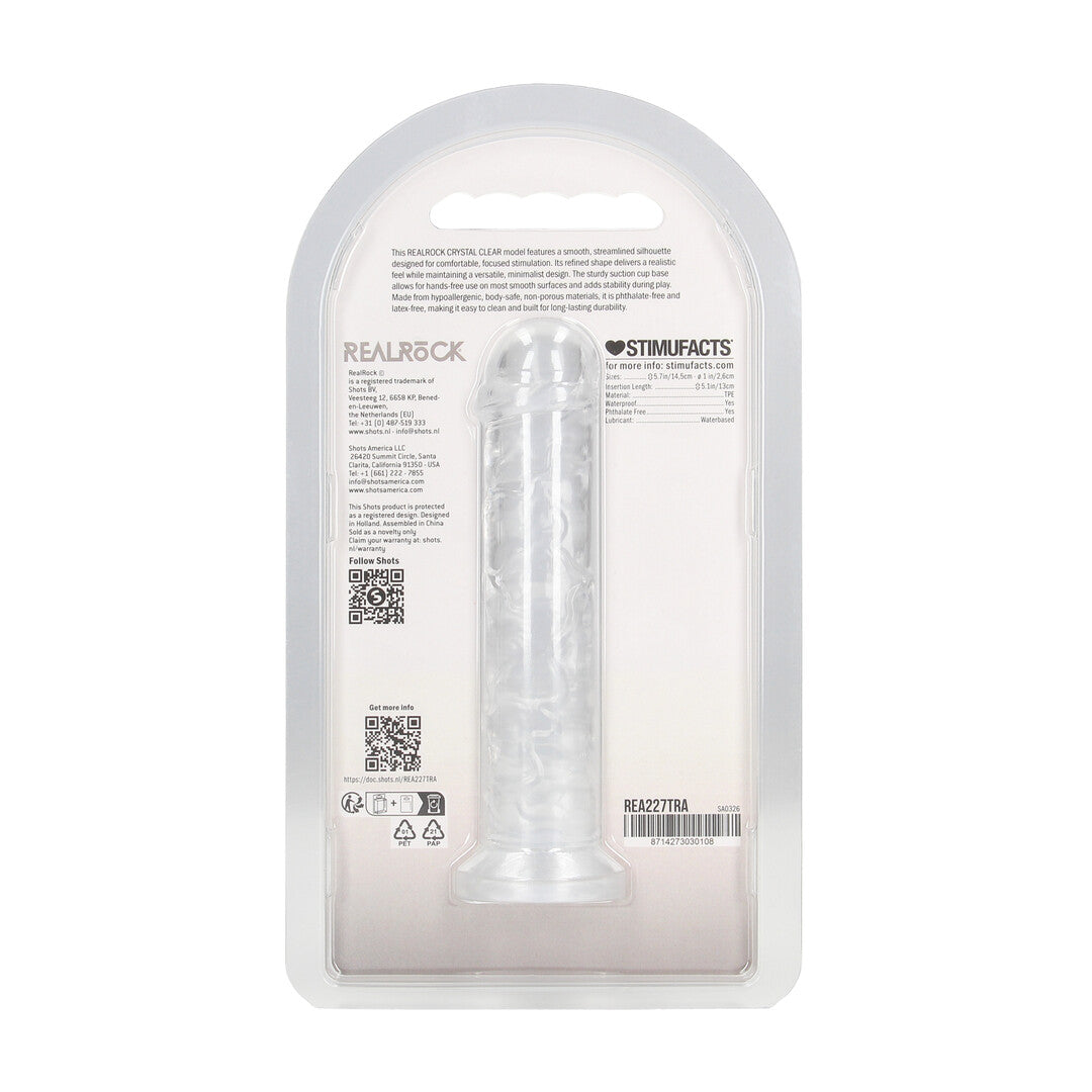 Realistische Dildo - 5 / 12,7 cm - Transparant